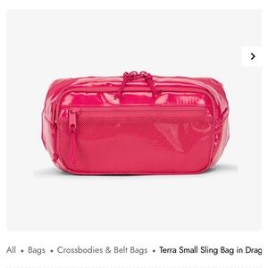 Calpak Terra Small Belt Bag in Dragonfruit - Like new
